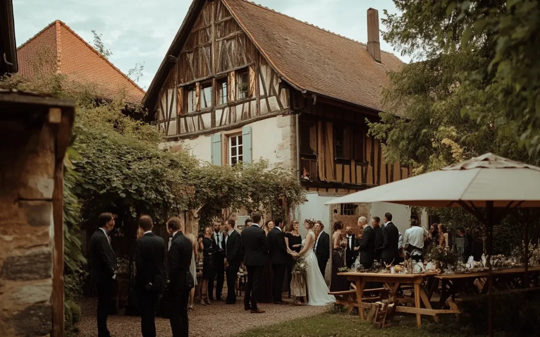 English speaking wedding photographer Alsace couple