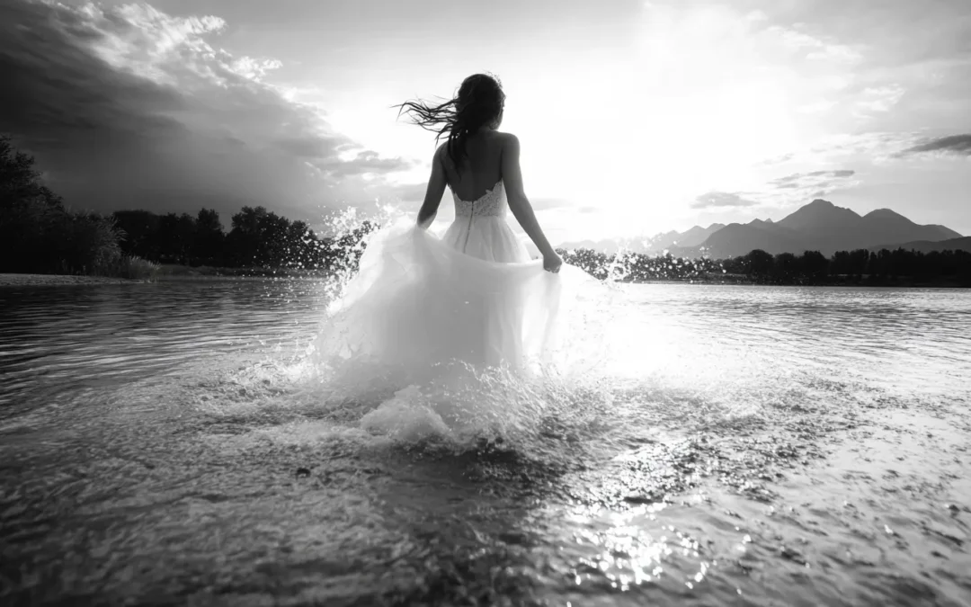 Séance photo trash the dress en nature
